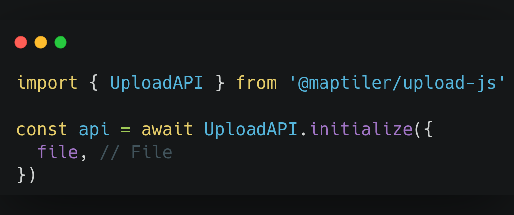 Client code example