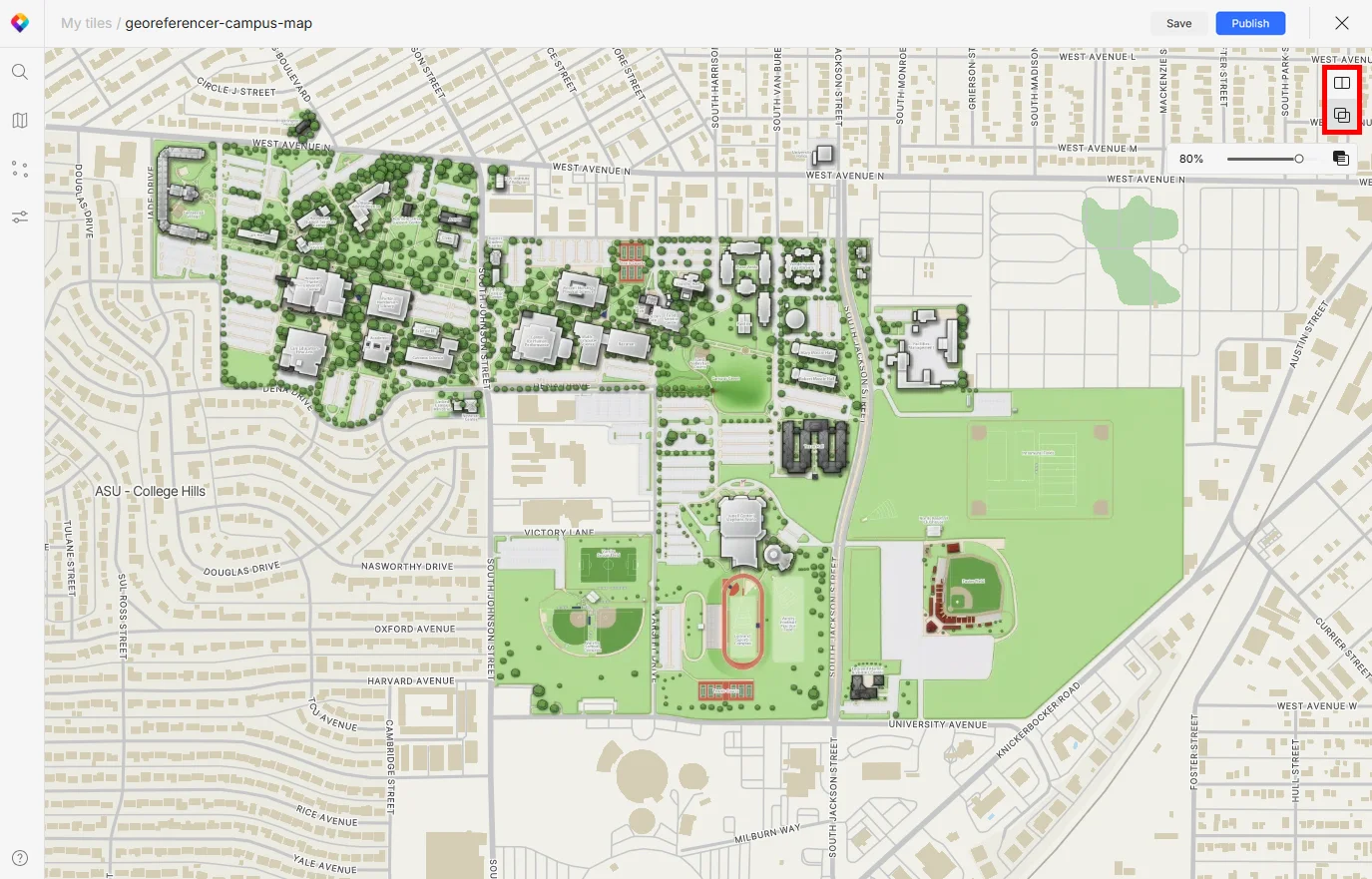 Georeferenced image as overlay on map