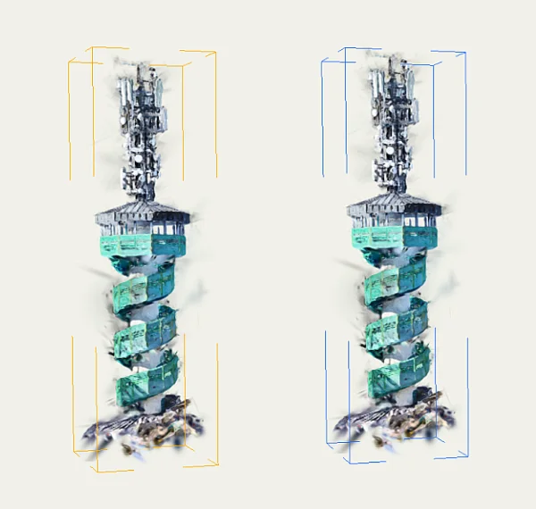 Bounding box around model