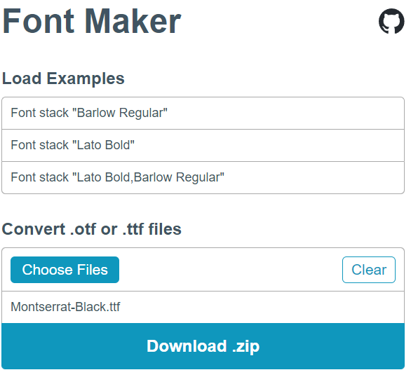 MapLibre Font Maker Interface