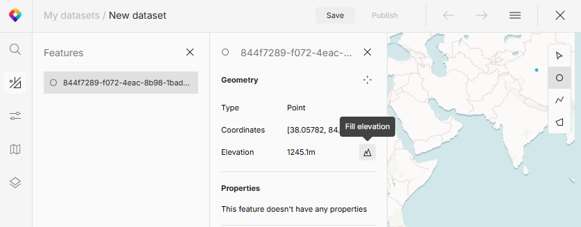 Fill elevation