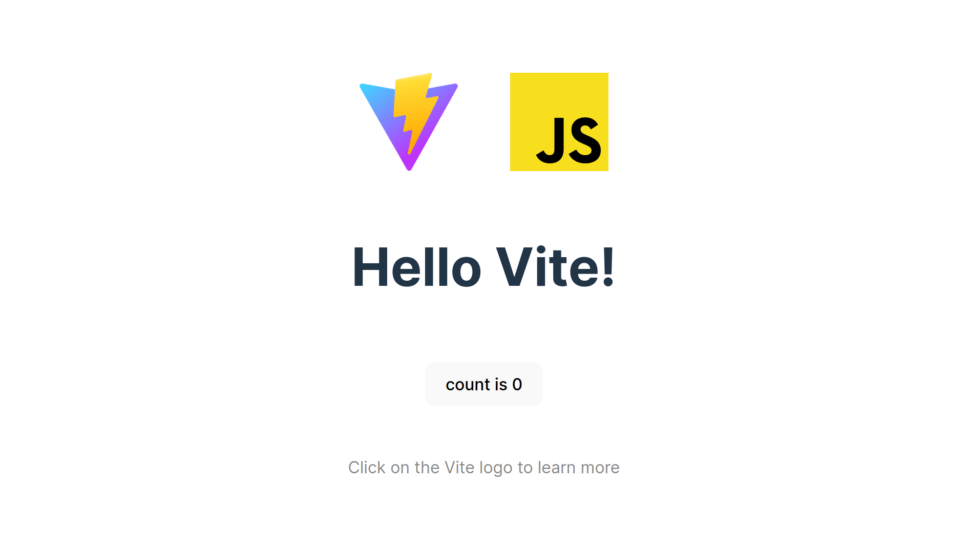 Vite + vanilla JS app
