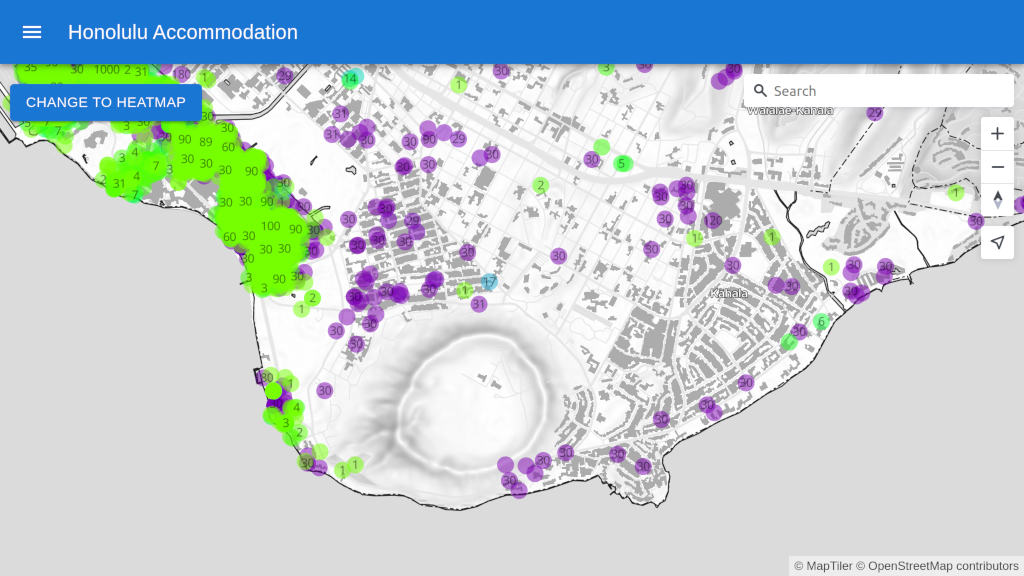 MapTiler SDK JS Backdrop map