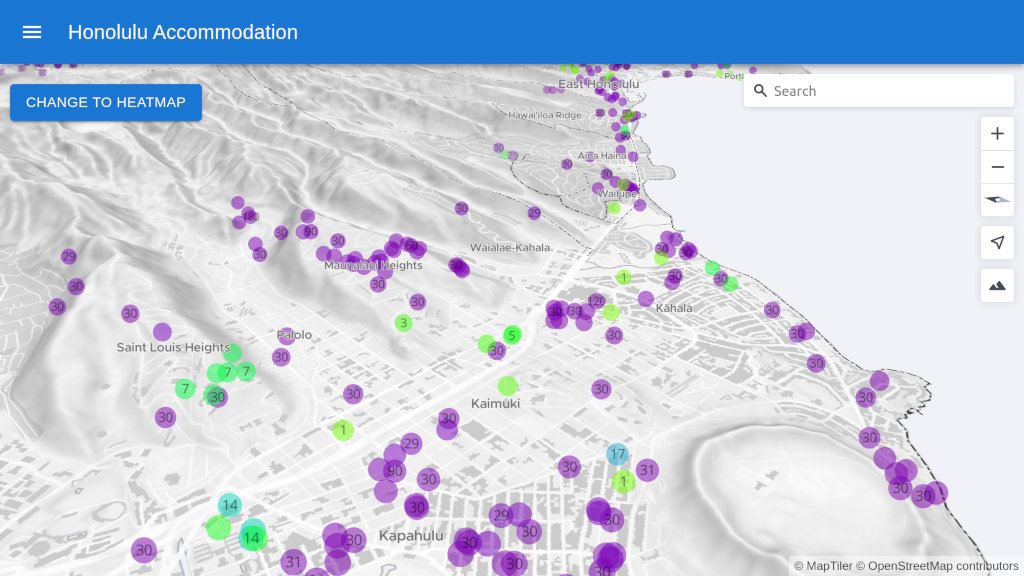 Display MapTiler SDK JS 3D map using React JS with Material UI