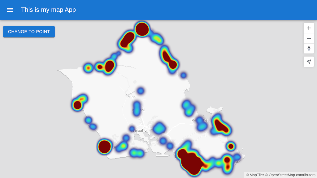 Display MapTiler SDK JS map using React JS with Material UI