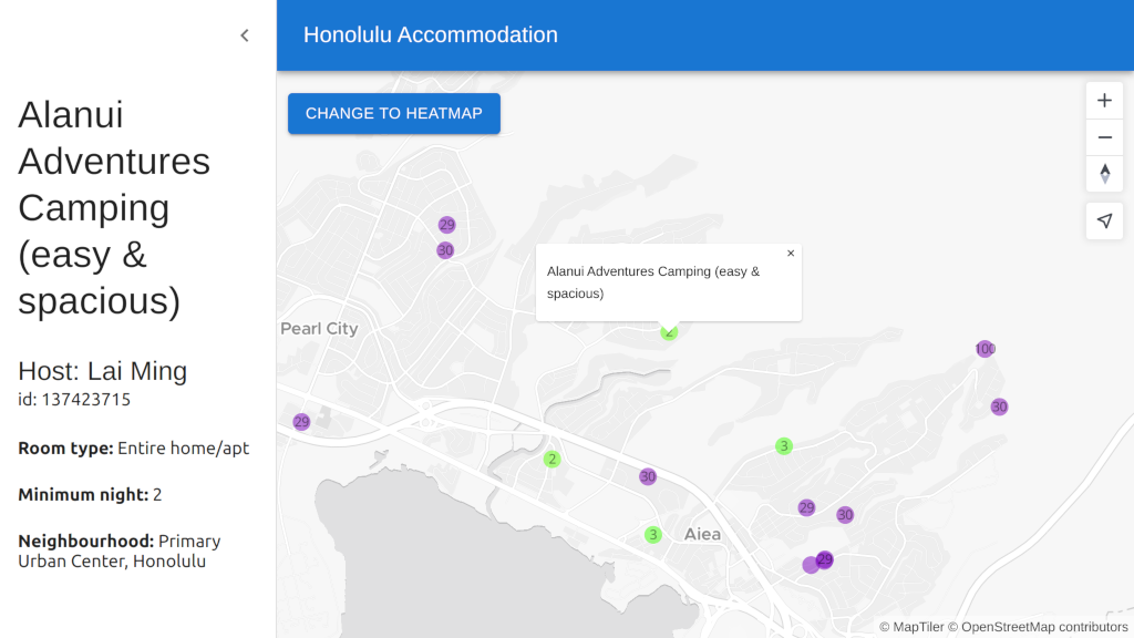 Display MapTiler SDK JS map using React JS with Material UI