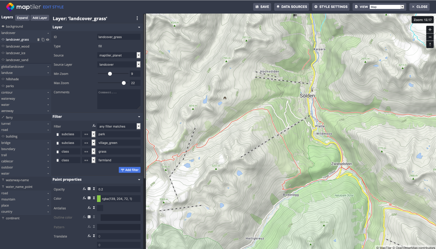 maptiler desktop photo onto map