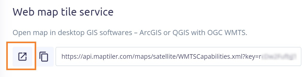 Open WMTS capabilities